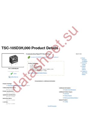 TSC-105D3H,000 datasheet  